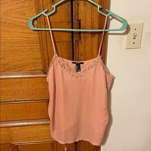 Forever 21 Blush Lace-Trim Camisole